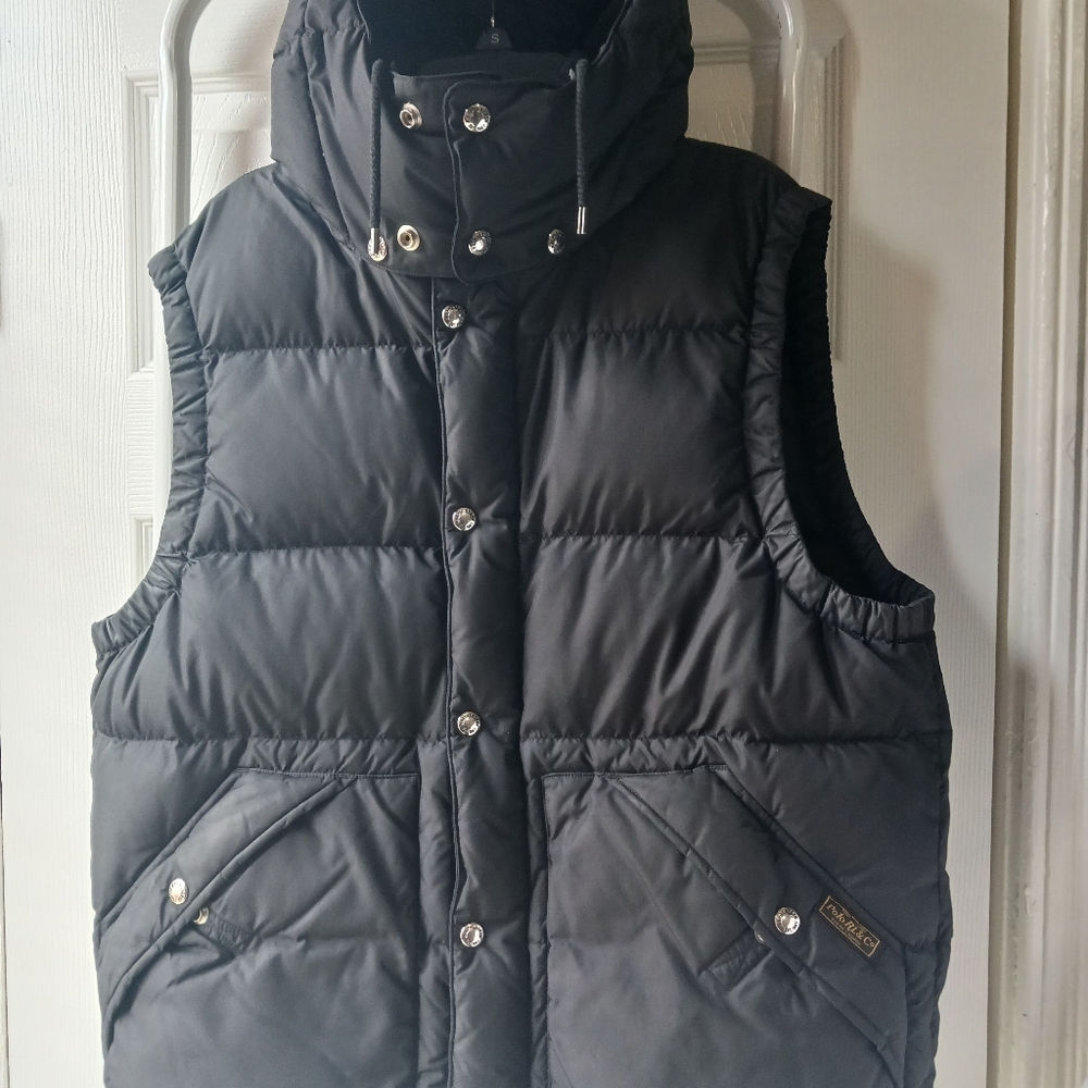 Mens Polo Ralph Lauren Black Puffer Vest